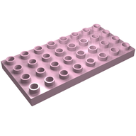 Деталь LEGO Пластина 4 x 8, Ярко-розовый