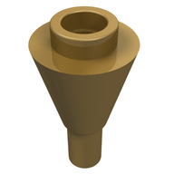 Деталь LEGO Ice Cream Cone, Жемчужно-золотой