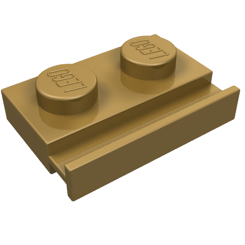 Набор LEGO Plate Special 1 x 2 with Door Rail, Pearl Gold