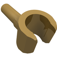 Деталь LEGO Minifig Hand, Жемчужно-золотой