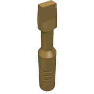 Деталь LEGO Minifig Tool Screwdriver - Wide Head, Жемчужно-золотой