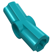 Деталь LEGO Technic Axle and Pin Connector Angled #3 - 157.5°, Темно-бирюзовый