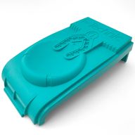 Деталь LEGO Container, Throwbot / Slizer 'Flying' Case Lid, Темно-бирюзовый