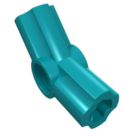 Деталь LEGO Technic Axle and Pin Connector Angled #4 - 135°, Темно-бирюзовый