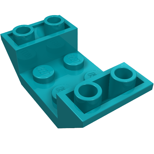 Набор LEGO Slope Inverted 45В° 4 x 2 Double, Темно-бирюзовый