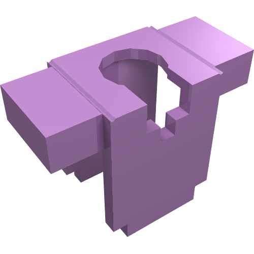 Набор LEGO Minifig Breastplate Rectangular (Minecraft), Medium Lavender