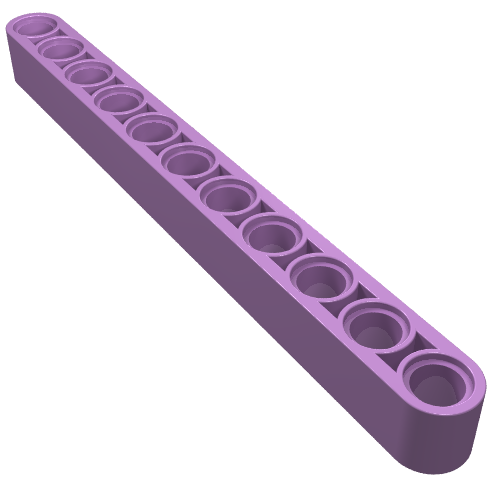 Набор LEGO Technic Beam 1 x 11 Thick, Medium Lavender