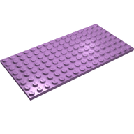 Деталь LEGO Пластина 8 x 16, Средне-лавандовый
