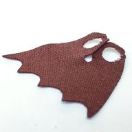 Деталь LEGO Minifig Cape Cloth, Scalloped 5 Points (Batman) - Soft Knit Fabric, Темно-коричневый