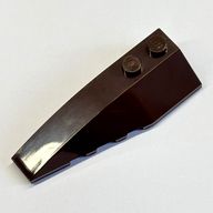 Деталь LEGO Панель левая 2 x 6, с изгибом и углом, Темно-коричневый