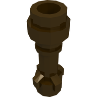 Деталь LEGO Minifig Lightsaber Hilt with Bottom Ring, Темно-коричневый