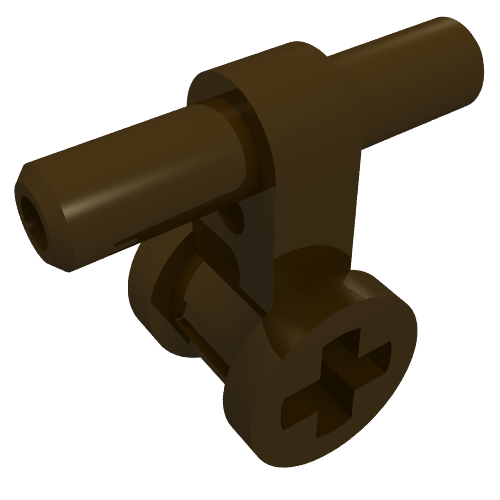 Набор LEGO Pneumatic Hose Connector with Axle Connector, Темно-коричневый