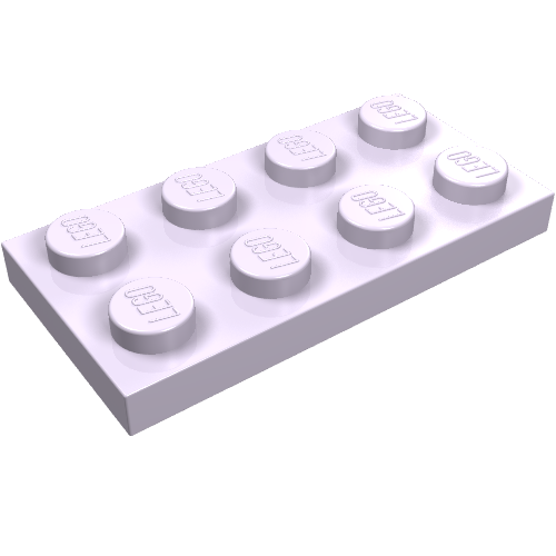 Набор LEGO Plate 2 x 4, Lavender