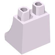 Деталь LEGO Minifig Hips and Legs Under Dress/Robe, Лавандовый
