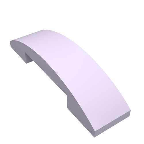 Набор LEGO Slope Curved 4 x 1 Double No Studs, Lavender