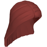 Деталь LEGO MINI WIG, NO. 234, Темно-красный