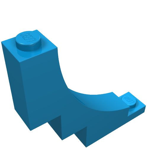Набор LEGO Arch 1 x 5 x 4 Inverted, Dark Azure