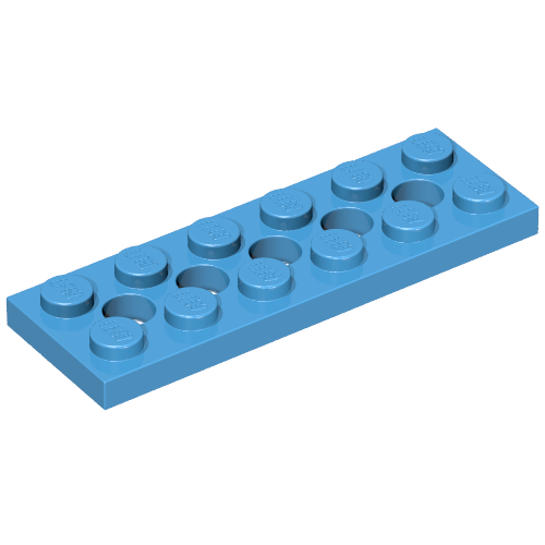 Набор LEGO Technic Plate 2 x 6 [5 Holes], Dark Azure