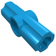 Деталь LEGO Technic Axle and Pin Connector Angled #2 - 180°, Темно-лазурный