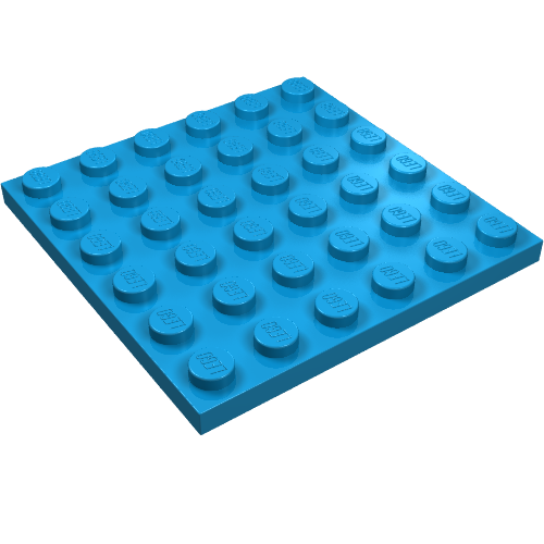Набор LEGO Plate 6 x 6, Dark Azure