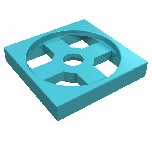 Набор LEGO Turntable 2 x 2 Plate, Base, Medium Azure