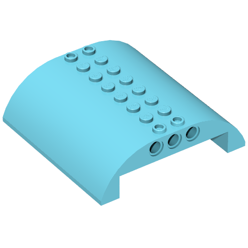 Набор LEGO Slope Curved 8 x 8 x 2 Double, Medium Azure