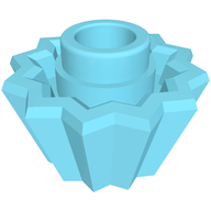 Деталь LEGO Food Cupcake with Stud, Средне-лазурный