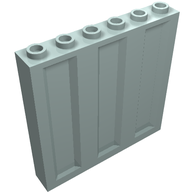 Деталь LEGO WALL 1X6X5 CONTAINER, Светлый морской волны