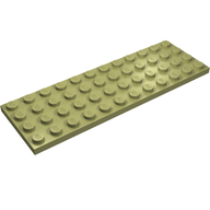Деталь LEGO Пластина 4 x 12, Оливковый