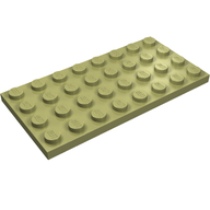 Деталь LEGO Пластина 4 x 8, Оливковый