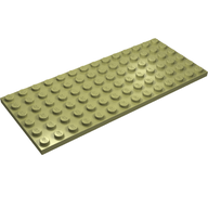 Деталь LEGO Пластина 6 x 14, Оливковый