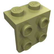 Деталь LEGO Кронштейн 1 x 2 - 2 x 2, Оливковый