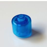 Деталь LEGO Pen Bead, Round Large, Curved Edges / Cylinder, Прозрачный темно-синий