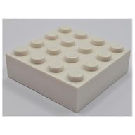 Деталь LEGO Brick Magnet, 4 x 4, Золотой хром