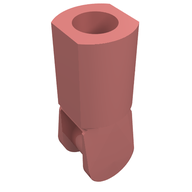 Деталь LEGO 3.2 SHAFT W/3.2 HOLE, Песочно-красный
