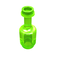 Деталь LEGO Minifig Bottle, Прозрачный ярко-зеленый