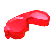 Деталь LEGO Friends Accessories Sunglasses with Pin, Прозрачный красный