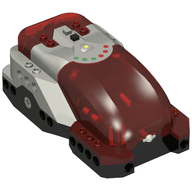 Деталь LEGO Spybotics Module, Прозрачный красный