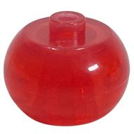Деталь LEGO Pen Bead, Round Orb, Прозрачный красный