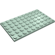 Деталь LEGO Пластина 6 x 10, Песочно-зеленый