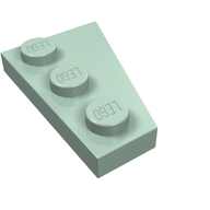 Деталь LEGO Пластина-клин левая 3 x 2, Песочно-зеленый