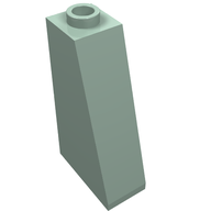 Деталь LEGO Slope 75° 2 x 1 x 3 - Recessed Stud, Песочно-зеленый