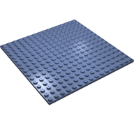 Деталь LEGO Пластина 16 x 16, Песочно-синий