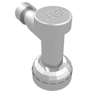Деталь LEGO Кран 1 x 1, без отверстия в носике, Серебряный хром