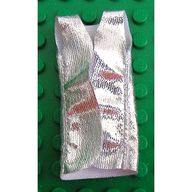Деталь LEGO Belville, Clothes Vest Long, Серебряный хром