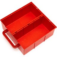 Деталь LEGO Storage Bin with Handle and Slots for Six Compartments, Красный