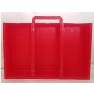 Деталь LEGO Container Storage Case Build-N-Store Chest, 3 Section, Красный