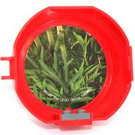 Деталь LEGO Half Pod with 1 x 2 Plate with Plants Sticker (Kai Ninjago) and DBG 3023 Plate, Красный