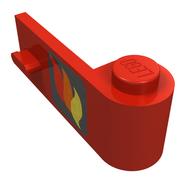 Door 1 x 3 x 1 Right with Fire Logo Print flame,car,rescue
