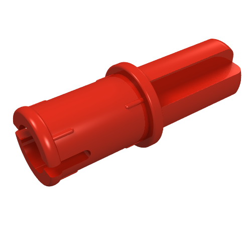 Набор LEGO Technic Axle Pin with Friction Ridges Lengthwise, Красный